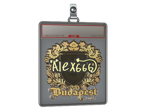 Sticker Slab alex666 Gold Budapest 2025