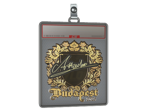 Sticker Slab Attacker Gold Budapest 2025