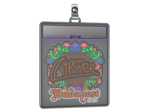 Sticker Slab Cypher Embroidered Budapest 2025