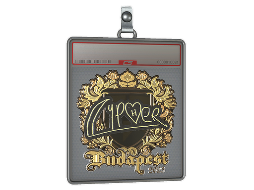 Sticker Slab Cypher Gold Budapest 2025