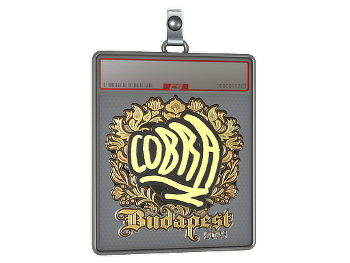Sticker Slab cobra Gold Budapest 2025
