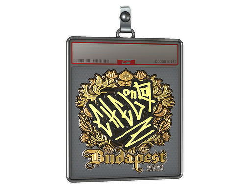 Sticker Slab chelo Gold Budapest 2025