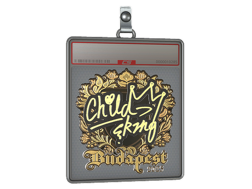 Sticker Slab ChildKing Gold Budapest 2025