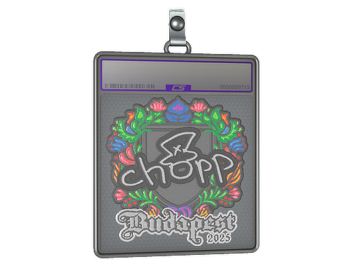 Sticker Slab chopper Embroidered Budapest 2025