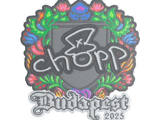 Sticker | chopper (Embroidered) | Budapest 2025