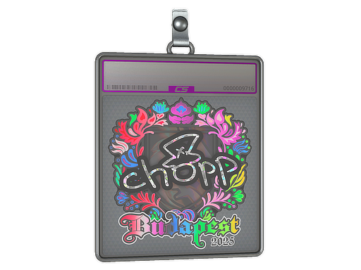 Sticker Slab chopper Holo Budapest 2025