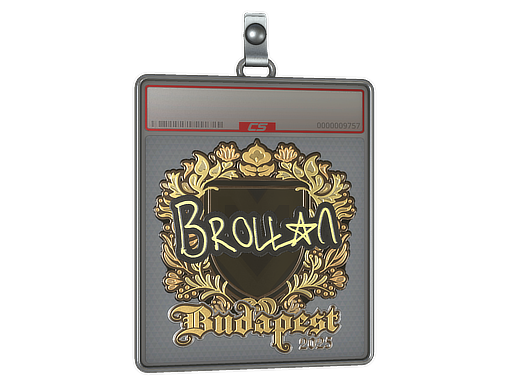 Sticker Slab Brollan Gold Budapest 2025