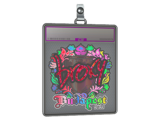 Sticker Slab broky Holo Budapest 2025