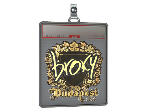 Sticker Slab broky Gold Budapest 2025