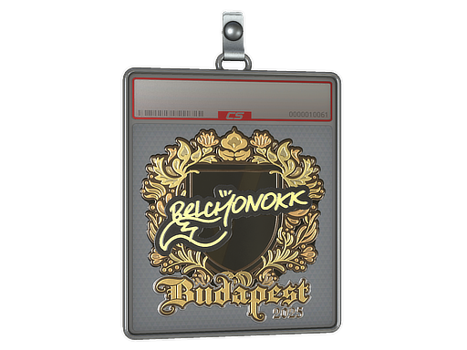 Sticker Slab BELCHONOKK Gold Budapest 2025