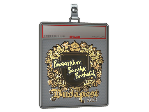 Sticker Slab Bart4k Gold Budapest 2025