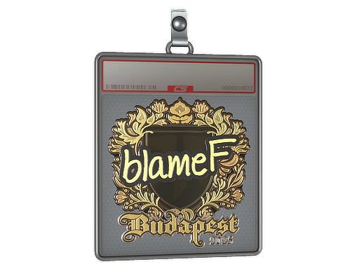 Sticker Slab blameF Gold Budapest 2025