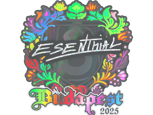 Sticker | esenthial (Holo) | Budapest 2025