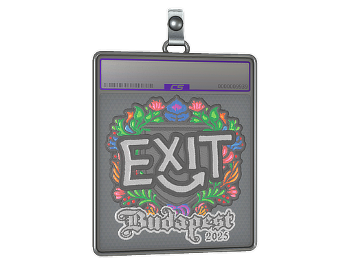 Sticker Slab exit Embroidered Budapest 2025