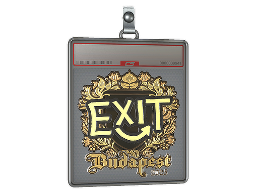 Sticker Slab exit Gold Budapest 2025