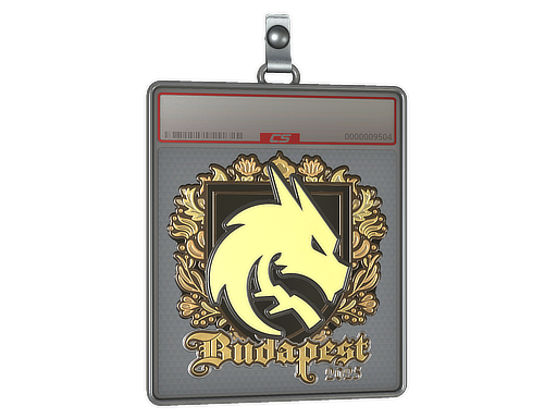 Sticker Slab Team Spirit Gold Budapest 2025