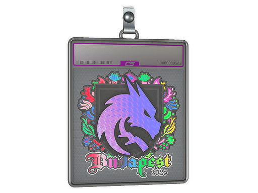 Sticker Slab Team Spirit Holo Budapest 2025