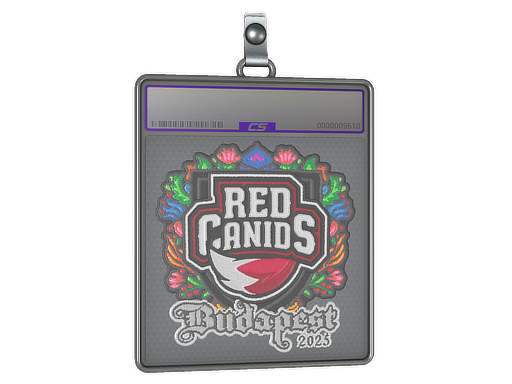 Sticker Slab RED Canids Embroidered Budapest 2025