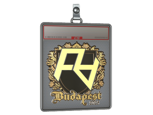 Sticker Slab Rare Atom Gold Budapest 2025