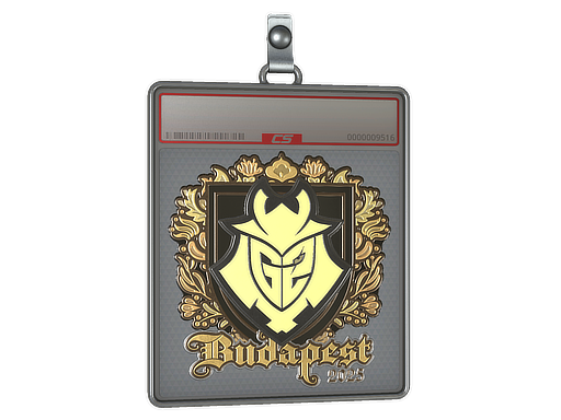 Sticker Slab G2 esports Gold Budapest 2025