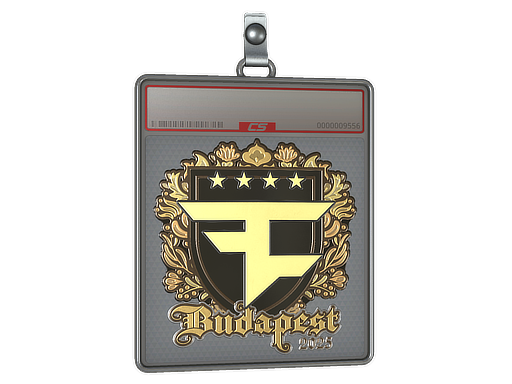 Sticker Slab FaZe Clan Gold Budapest 2025