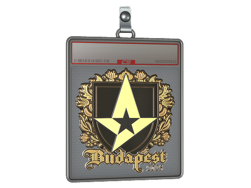 Sticker Slab Astralis Gold Budapest 2025