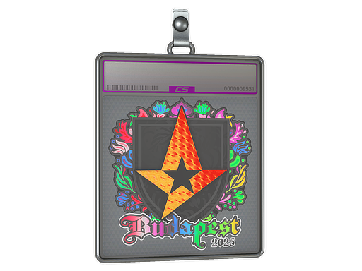 Sticker Slab Astralis Holo Budapest 2025