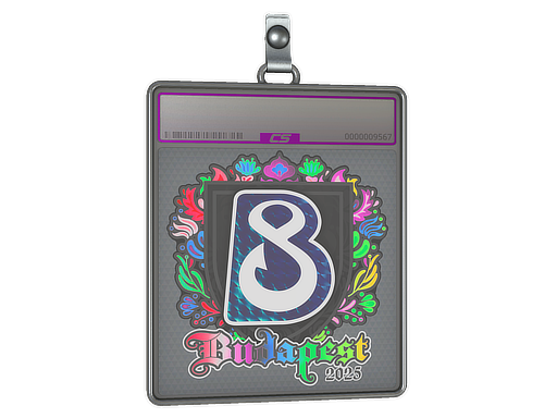 Sticker Slab B8 Holo Budapest 2025