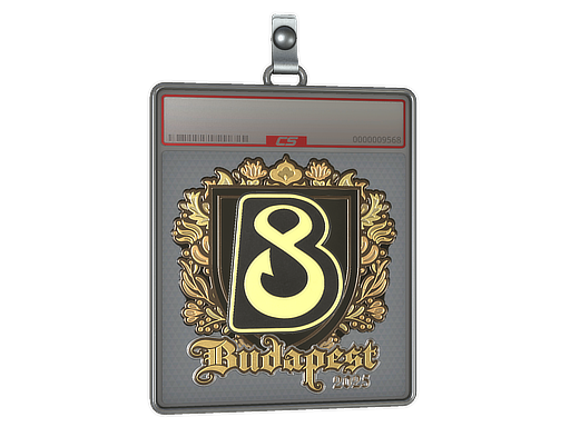 Sticker Slab B8 Gold Budapest 2025