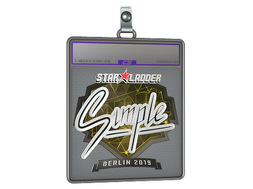 Sticker Slab s1mple Foil Berlin 2019