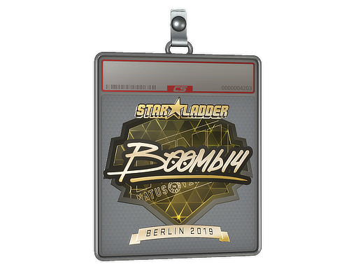 Sticker Slab Boombl4 Gold Berlin 2019