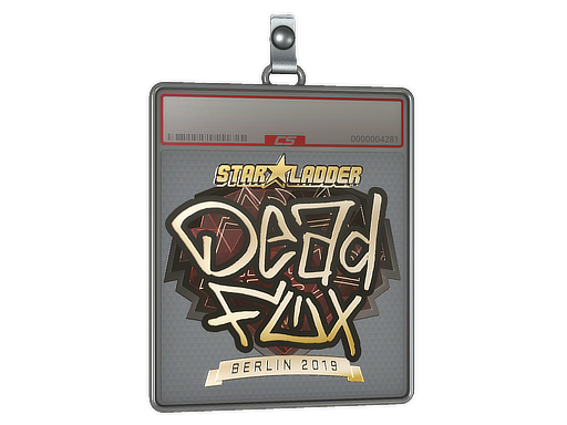 Sticker Slab DeadFox Gold Berlin 2019