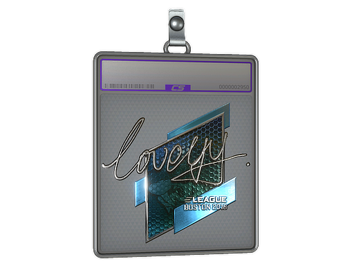 Sticker Slab LoveYY Foil Boston 2018