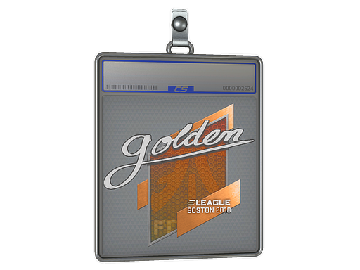 Sticker Slab Golden Boston 2018