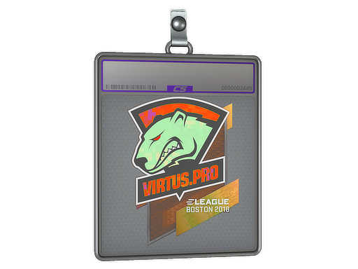 Sticker Slab Virtus.Pro Holo Boston 2018