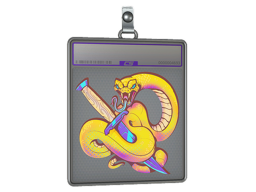 Sticker Slab Coiled Strike Holo