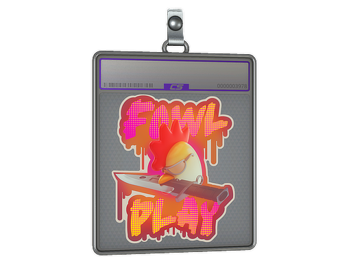 Sticker Slab Fowl Play Holo