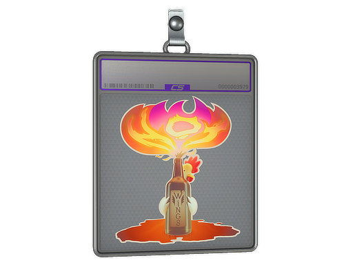 Sticker Slab Hot Wings Holo