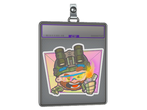 Sticker Slab Try Hard Holo