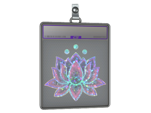 Sticker Slab Lotus Glitter