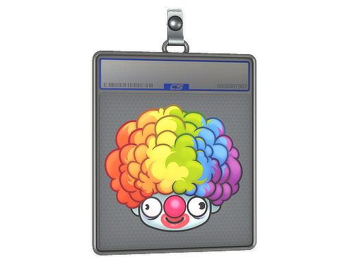 Sticker Slab Clown Wig