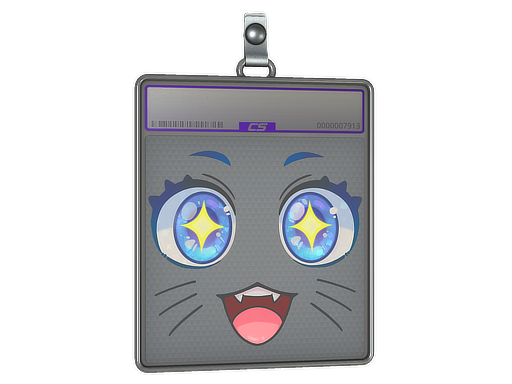 Sticker Slab Kawaii Eyes Glitter