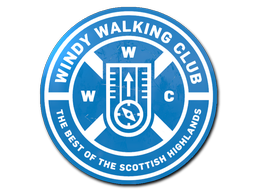 Sticker Windy Walking Club