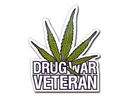 Sticker Drug War Veteran