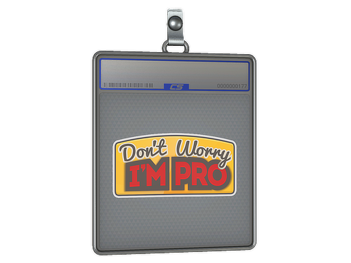 Sticker Slab Don't Worry, I'm Pro