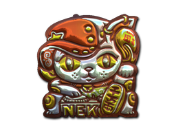 Sticker Lucky Cat