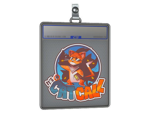 Sticker Slab Cat Call