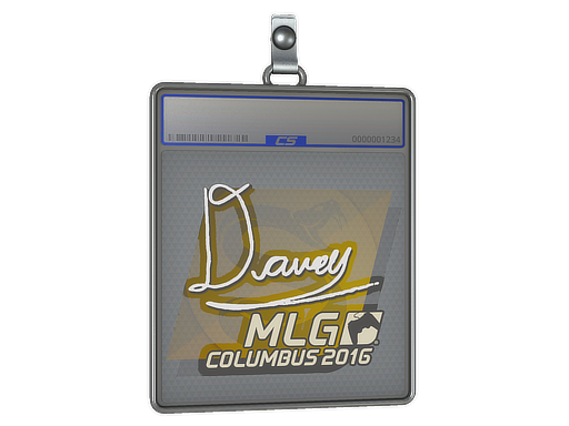 Sticker Slab DAVEY MLG Columbus 2016