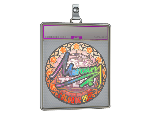 Sticker Slab Mercury Holo Cologne 2026