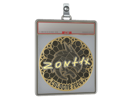 Sticker Slab zont1x Gold Cologne 2026